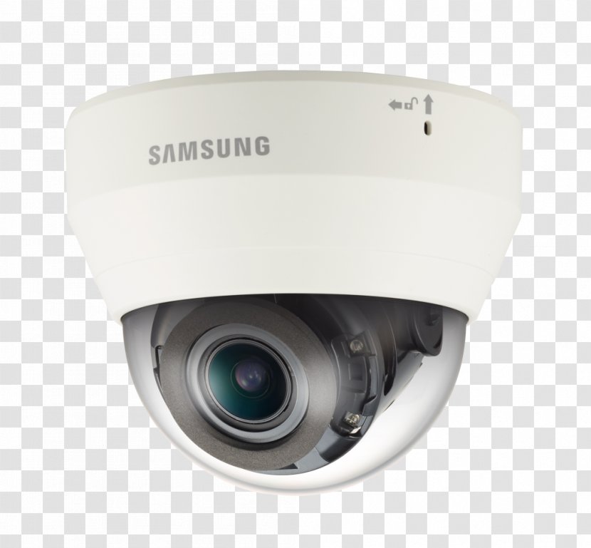 Samsung QND-7080R 4MP IR H.265 Indoor Dome IP Security Camera Closed-circuit Television Hanwha Techwin WiseNet Q - Highdefinition Transparent PNG