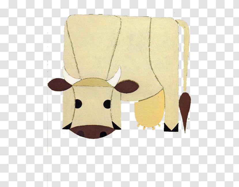 Cattle Illustration - Stitching Cow Transparent PNG