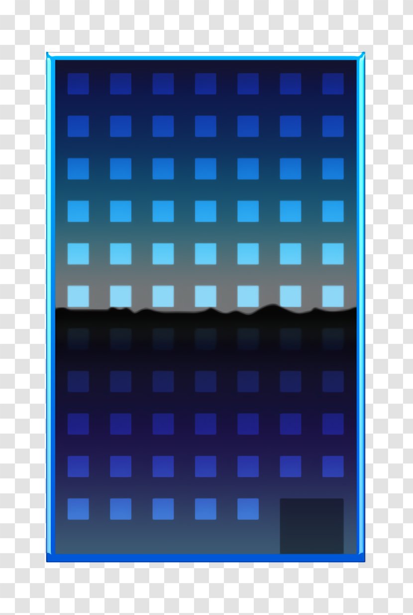 Construction Icon - Architecture - Electric Blue Rectangle Transparent PNG