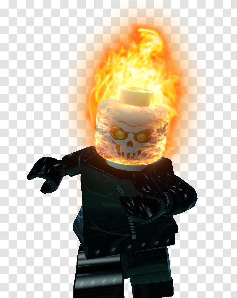 Lego Marvel Super Heroes 2 Ghost Rider (Johnny Blaze) Star Wars - Minifigure - My Network Wiki Transparent PNG