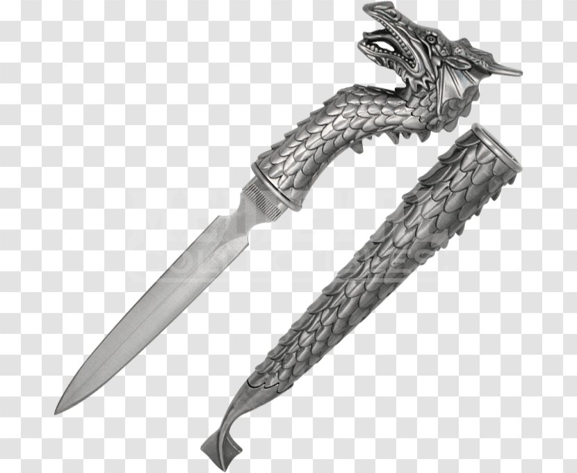 Hunting & Survival Knives Throwing Knife Bowie Utility - Sword - Dragon Head Transparent PNG