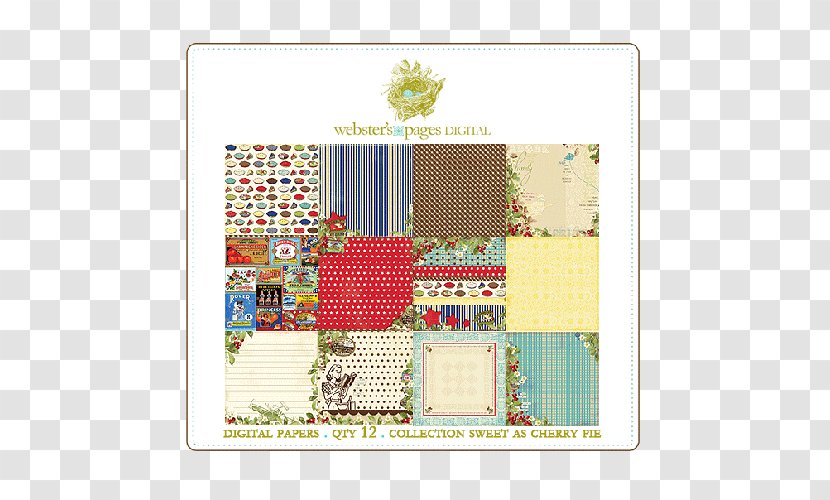 Patchwork Pattern Square Product Meter - Fresh Cherries Transparent PNG
