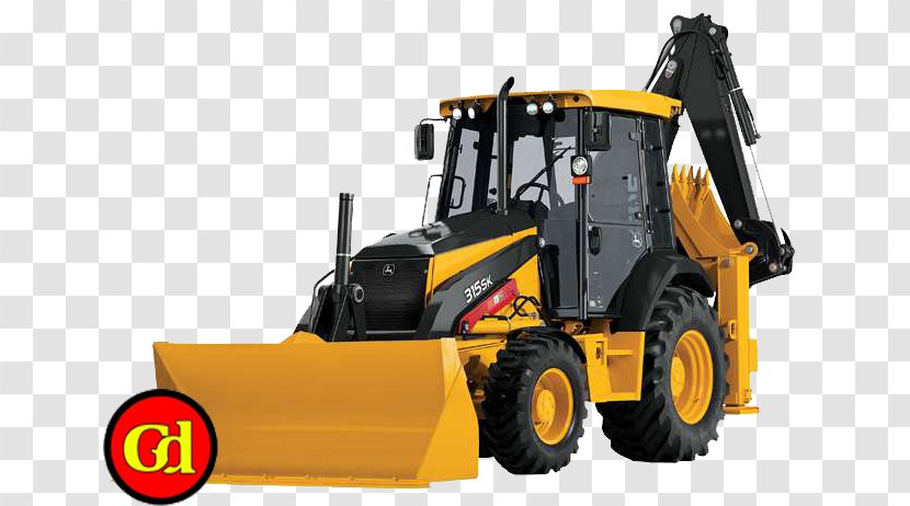 Caterpillar Inc. John Deere Backhoe Loader Excavator Forklift - Yellow Transparent PNG