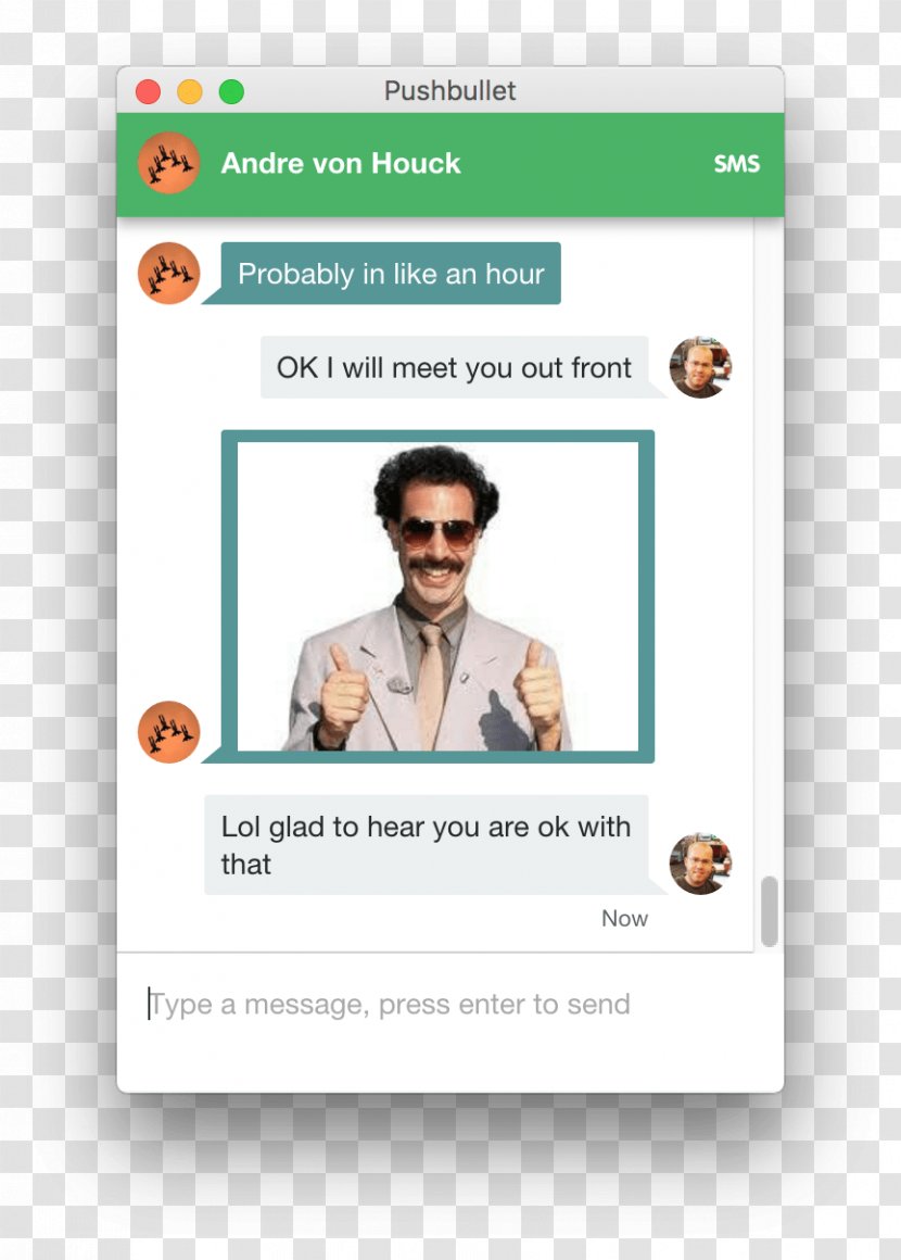 Multimedia Messaging Service Borat Sagdiyev Text - Push Transparent PNG