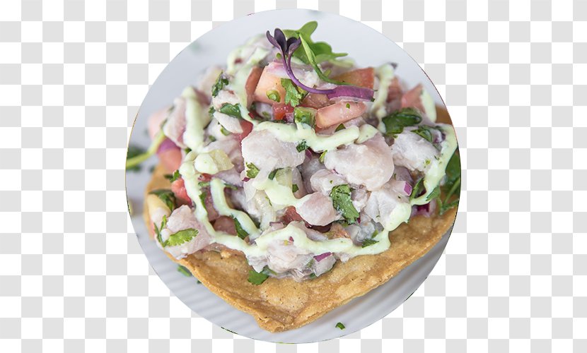 Ceviche Tostada Taco Mexican Cuisine Gyro - Fish Transparent PNG