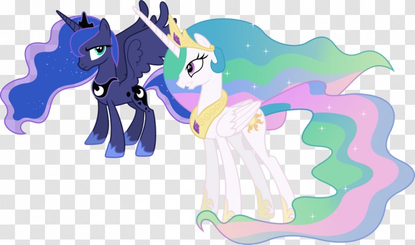 Pony Princess Celestia Luna Twilight Sparkle Illustration - Silhouette - Showing Meaningful Conversations Transparent PNG