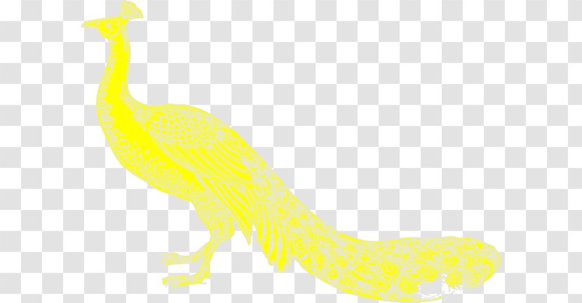 Clip Art Peafowl Image Illustration - Yellow - Segunda Silhouette Transparent PNG