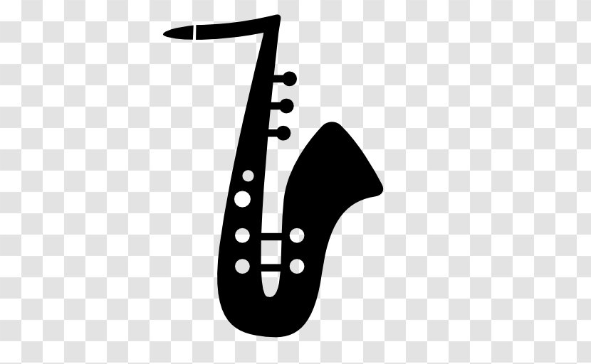 Saxophone Silhouette Musical Instruments - Flower Transparent PNG