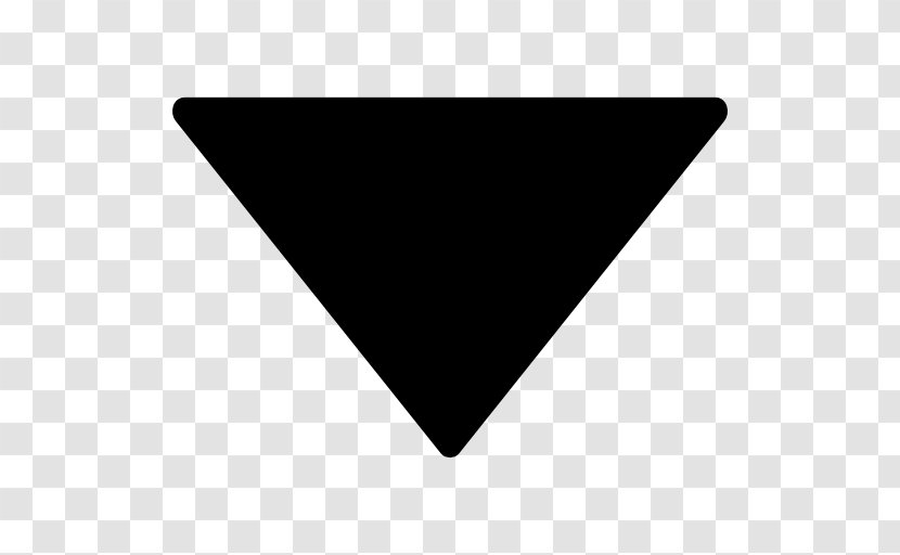 Black Triangle Arrow Shape - Information Transparent PNG