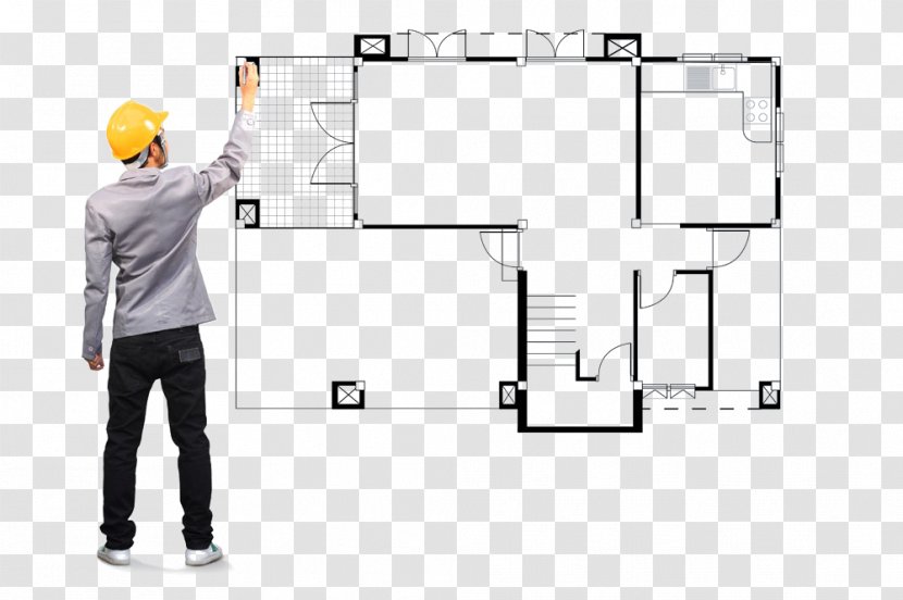 Project Interior Design Services Plan - Pattern - Hand-painted Engineer Transparent PNG