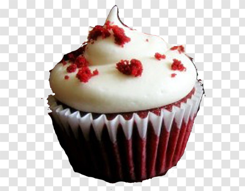 Red Velvet Cake Cupcake Frosting & Icing Bakery Cream - Muffin - Chocolate Transparent PNG