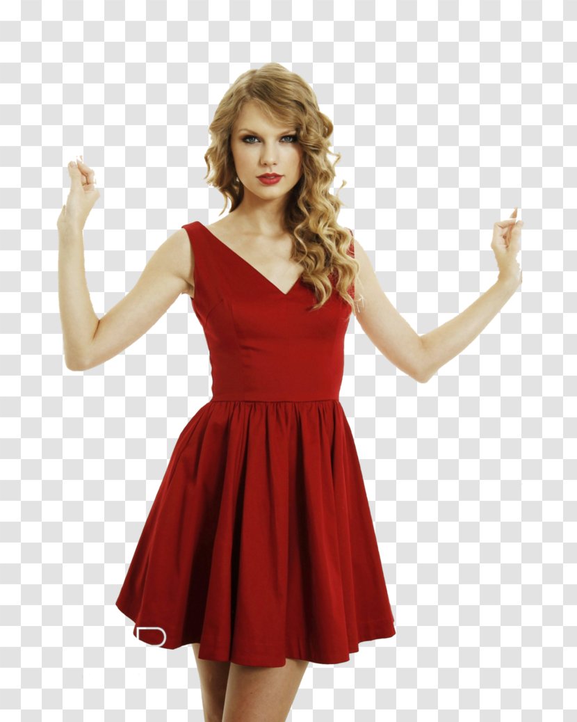 Taylor Swift Red Dress Clothing - Tree Transparent PNG