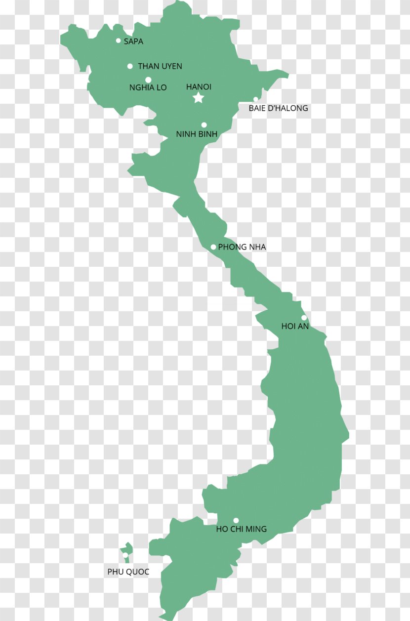 North Vietnam War - Map Transparent PNG