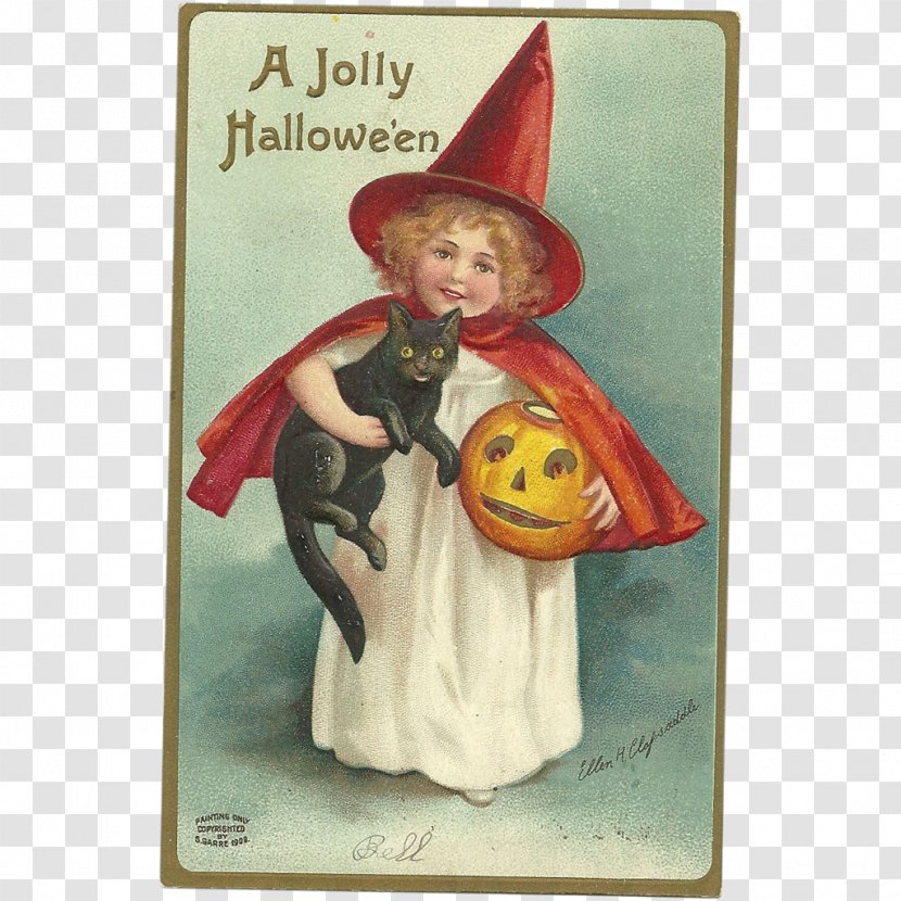 Halloween Card Clip Art - Antique - Trick Or Treat Transparent PNG