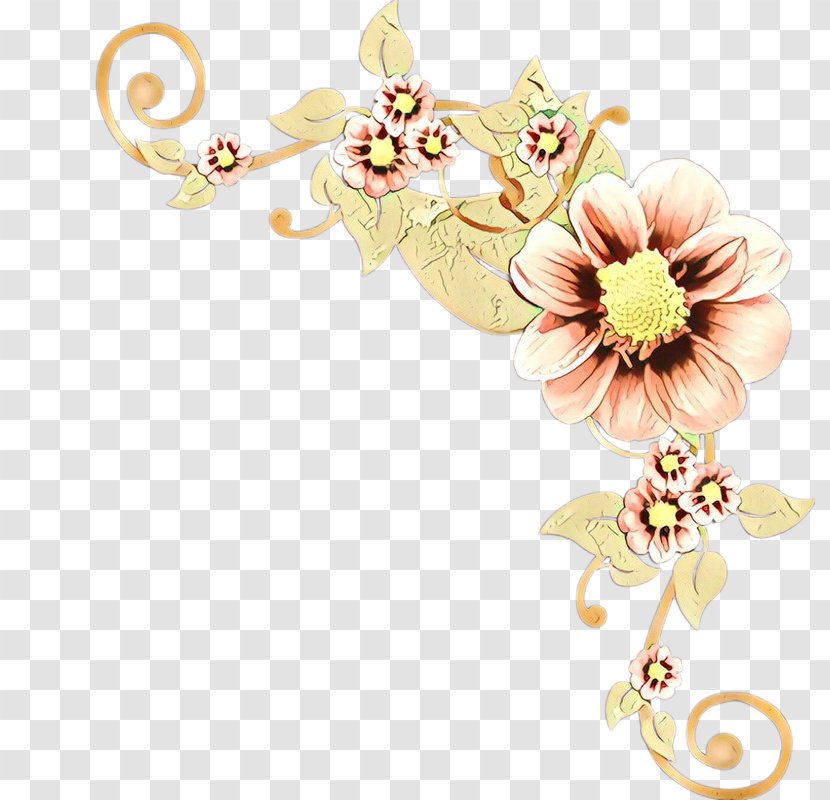 Floral Design Cut Flowers Body Jewellery - Flower - Blossom Transparent PNG