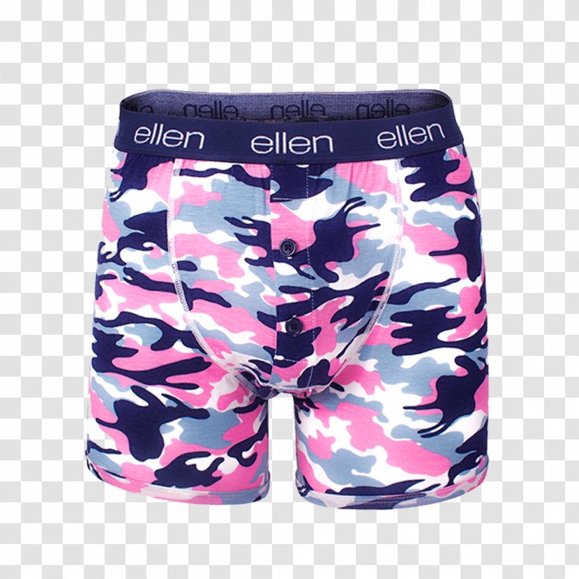 Underpants Swim Briefs Trunks Boxer Shorts - Cartoon - Pink Camo Transparent PNG