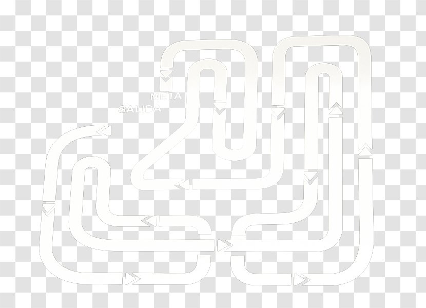 White Line Angle - Rectangle - Circuit Transparent PNG