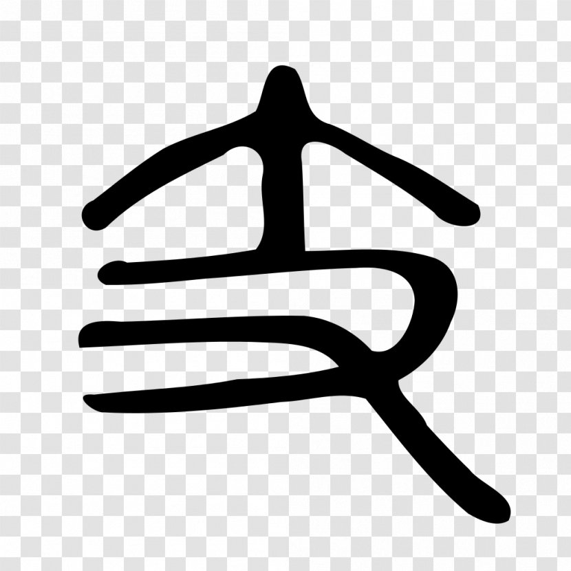 Kangxi Dictionary Radical 65 Chinese Characters Encyclopedia Shuowen Jiezi - Black And White - China Seal Transparent PNG