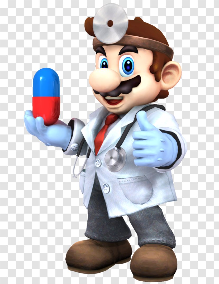 Dr. Mario Super Bros. Donkey Kong - Figurine - The Doctor Transparent PNG
