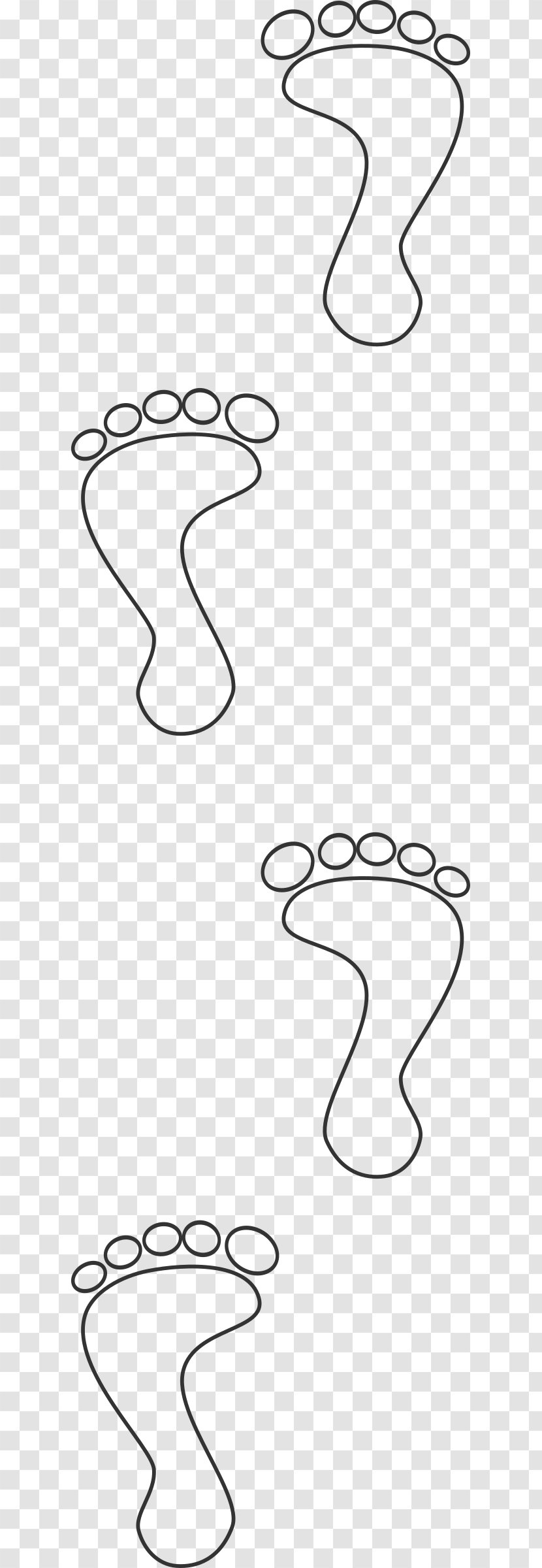 Footprint Clip Art - Foot - Footprints Transparent PNG
