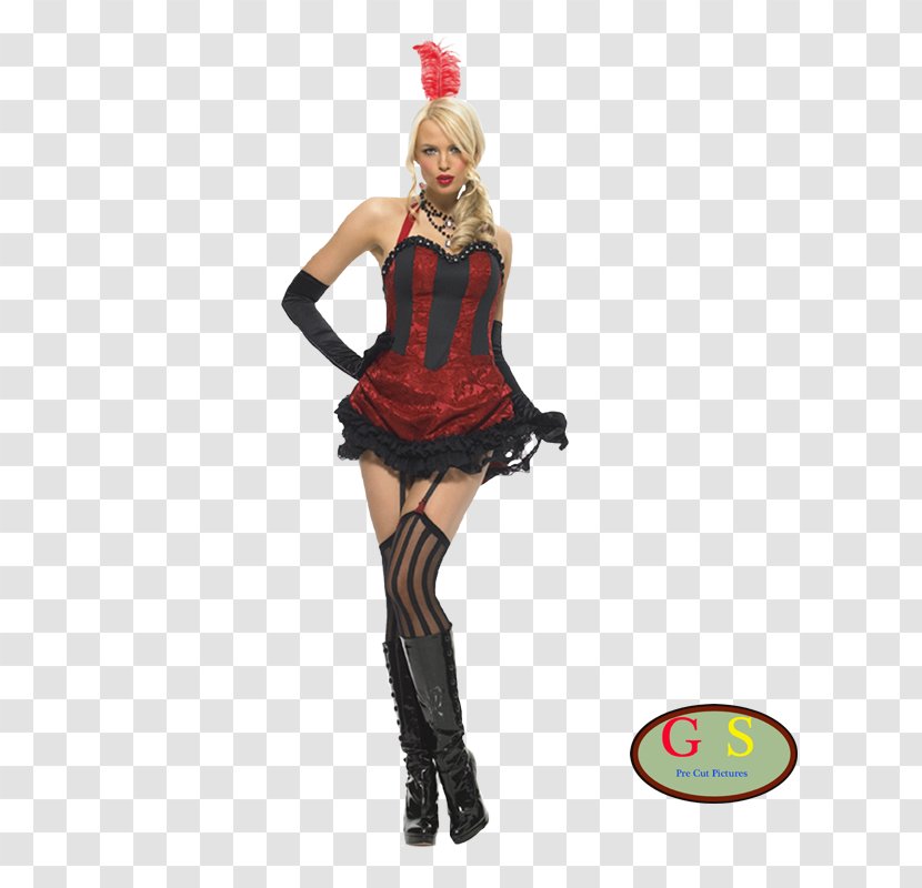 Costume Moulin Rouge Burlesque Showgirl Disguise - Carnival - Party Transparent PNG