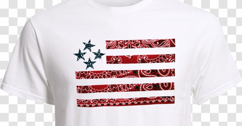 T-shirt Ben Franklin Crafts And Frame Shop Flag Of The United States Bandana - Active Shirt Transparent PNG
