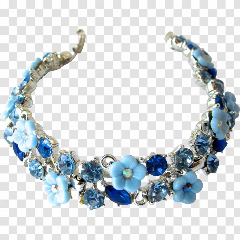 Blue Bracelet Jewellery Clothing Accessories Flower - Garland Transparent PNG