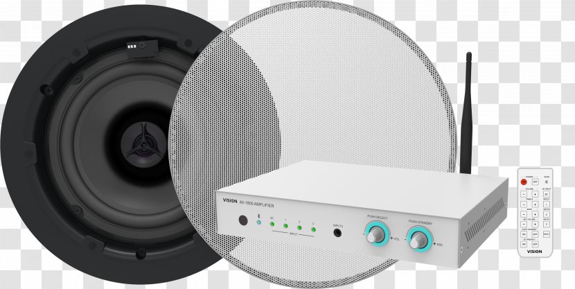 Audio Power Amplifier Loudspeaker AV-1800 Vision Stereo Digital Wireless - Electronics - Audio-visual Transparent PNG