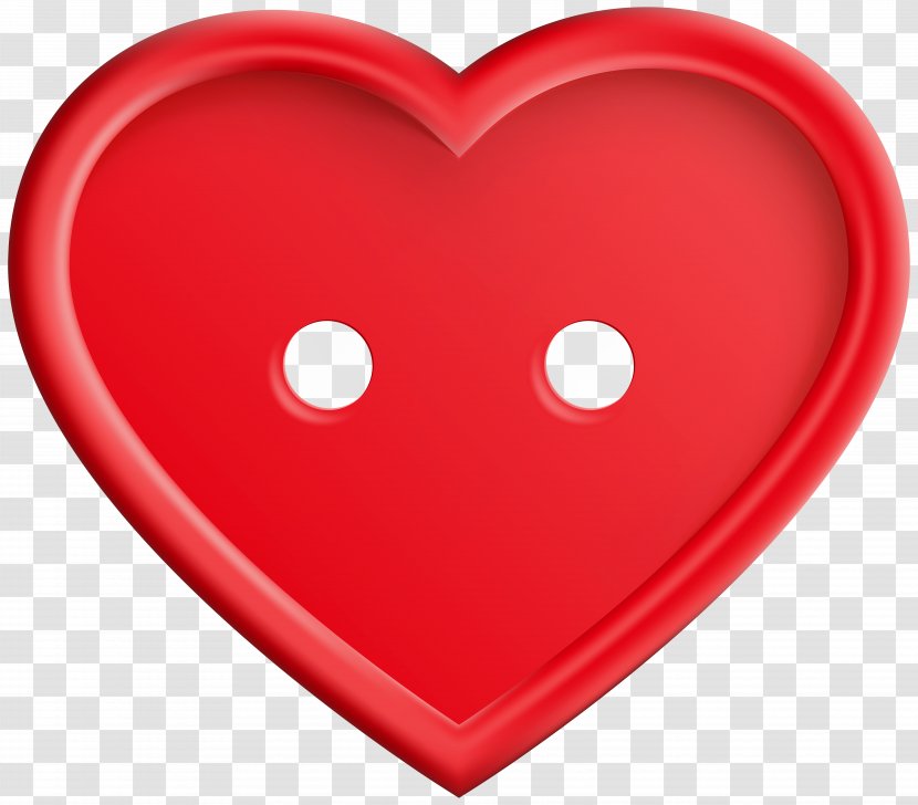 Heart Clip Art - Pink - Red Button Image Transparent PNG