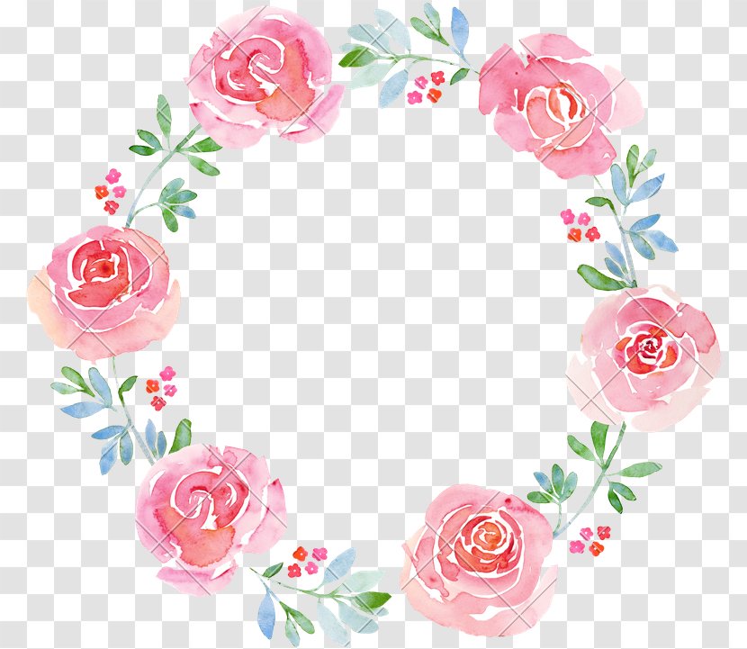 Watercolor Painting Wreath Floral Design Flower Stock Photography - Borders Flowers Transparent PNG