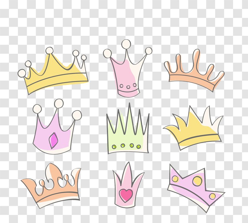 Crown Tiara Drawing Clip Art - Photography - Cartoon Painted Icon Transparent PNG