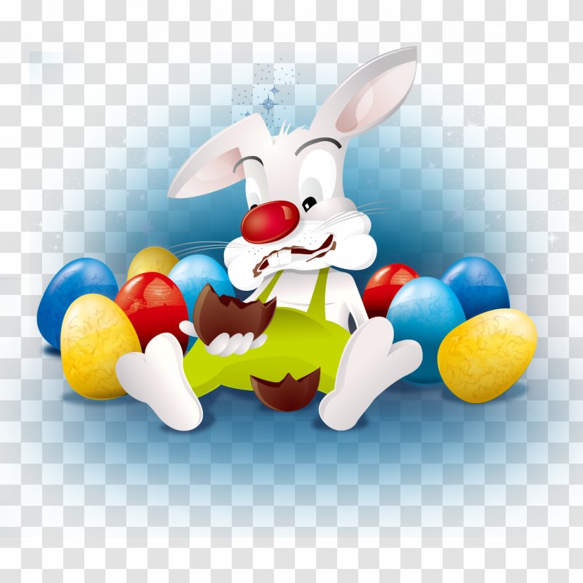 Easter Egg E-card Kartka Christmas Card - Bunny And Eggs Transparent PNG