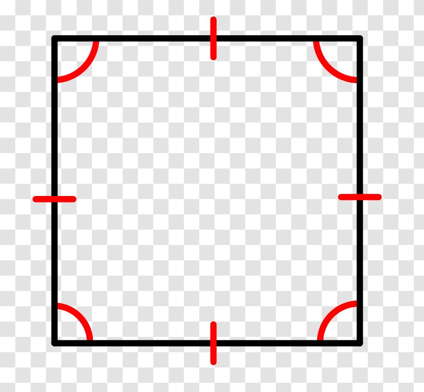 Equiangular Polygon Square Quadrilateral Equilateral - Area - Triangle Transparent PNG