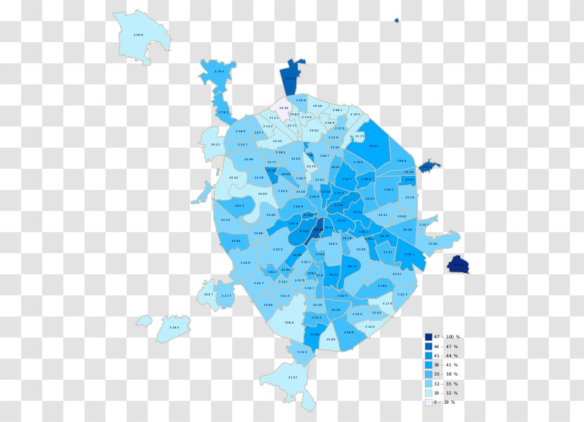 Moscow City Duma Election, 2005 2014 Russian Legislative 2016 Mayoral 2018 - Election - Map Transparent PNG