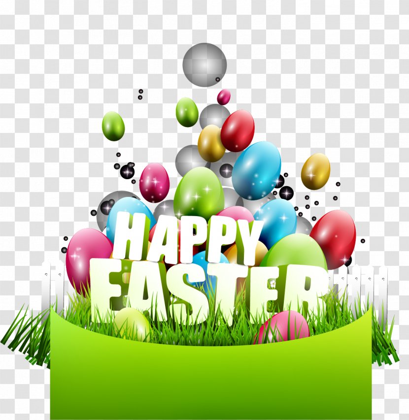 Easter Bunny Egg Basket - Eggs Vector Material, Transparent PNG