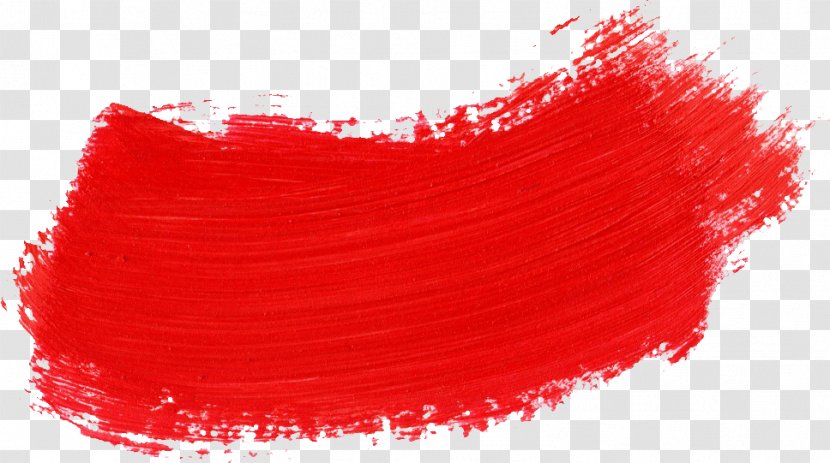 Red Paintbrush - Brush Stroke Transparent PNG