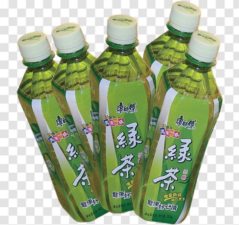 Green Tea Juice Bottle - Plastic Transparent PNG