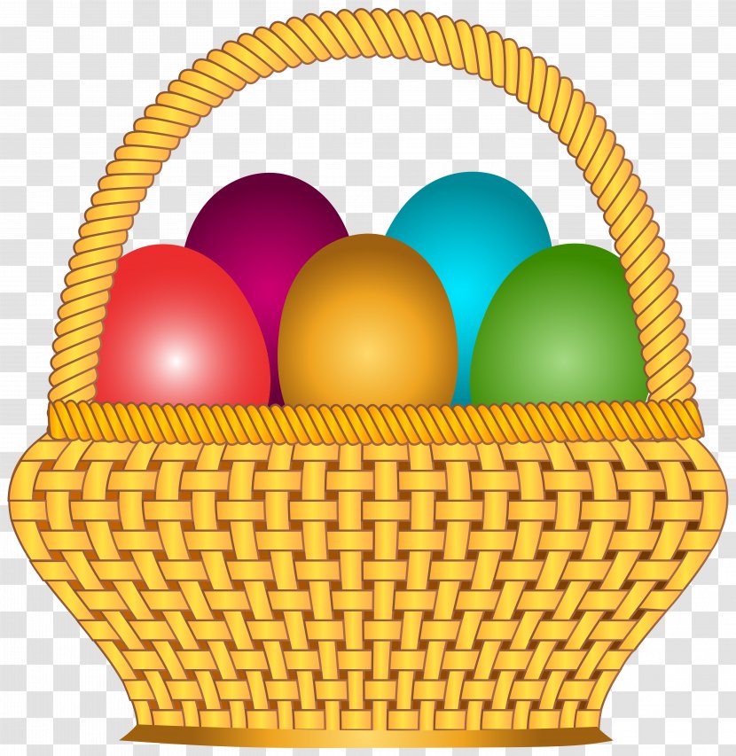 Drawing Basket Easter Clip Art - Eggs Transparent PNG
