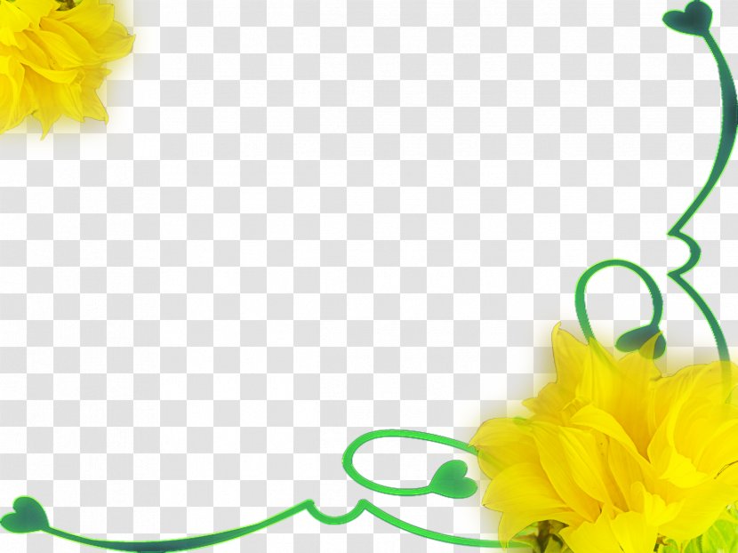 Art Sunflower M Floral Design - Yellow - Powerdirector Transparent PNG