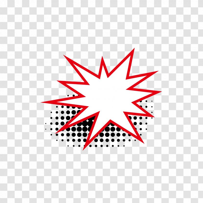 Red Tree Star Pattern - Explosion Icon Transparent PNG