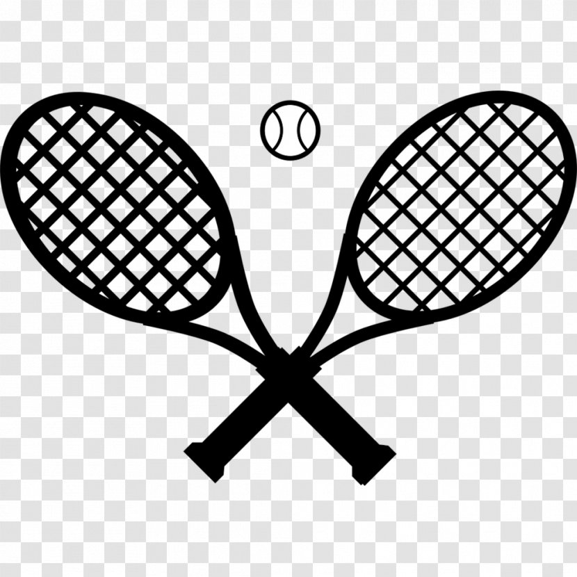 Racket Tennis Ball Clip Art - Point - Tennis,Tennis Racket,Hand Painted,black Transparent PNG