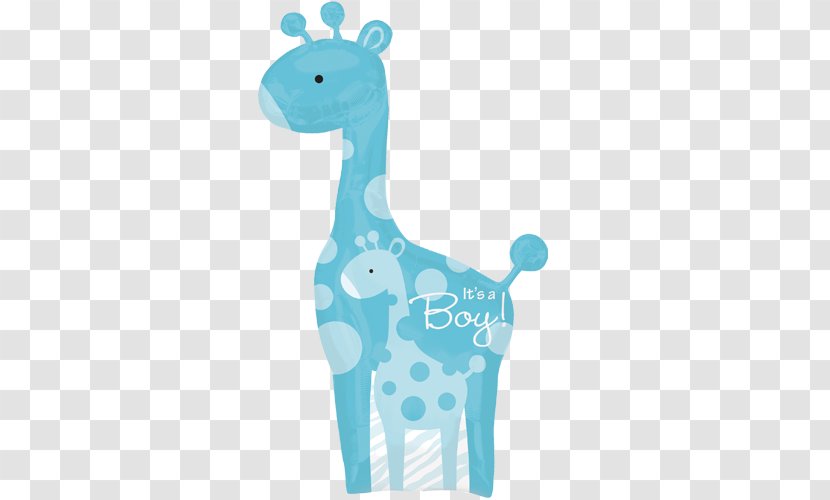 Baby Shower Infant Mylar Balloon Giraffe - Giraffidae Transparent PNG