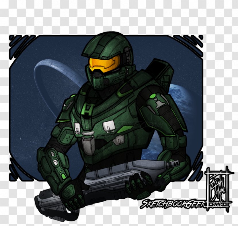 Master Chief Artist Halo Drawing - Paigeeworld Transparent PNG