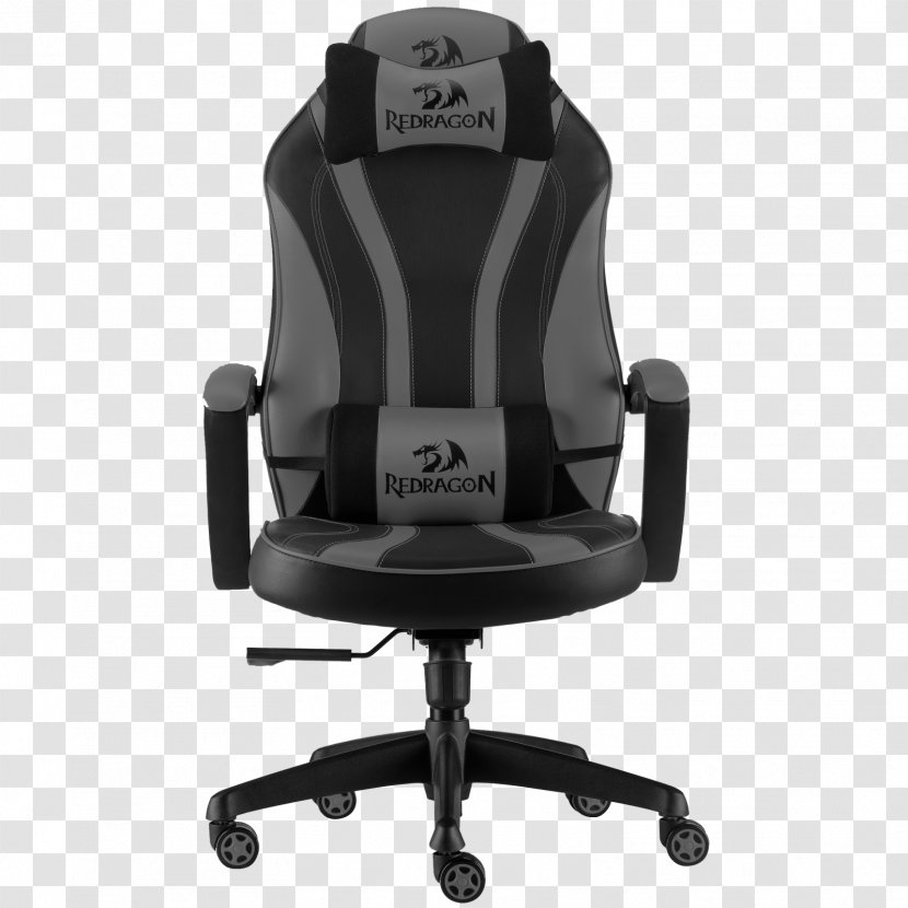 Chair Fauteuil Gamer Black - Car Seat Cover Transparent PNG