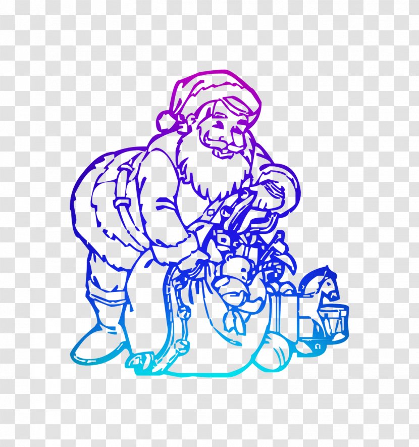 Christmas Santa Claus Coloring Pages Book Day Transparent PNG