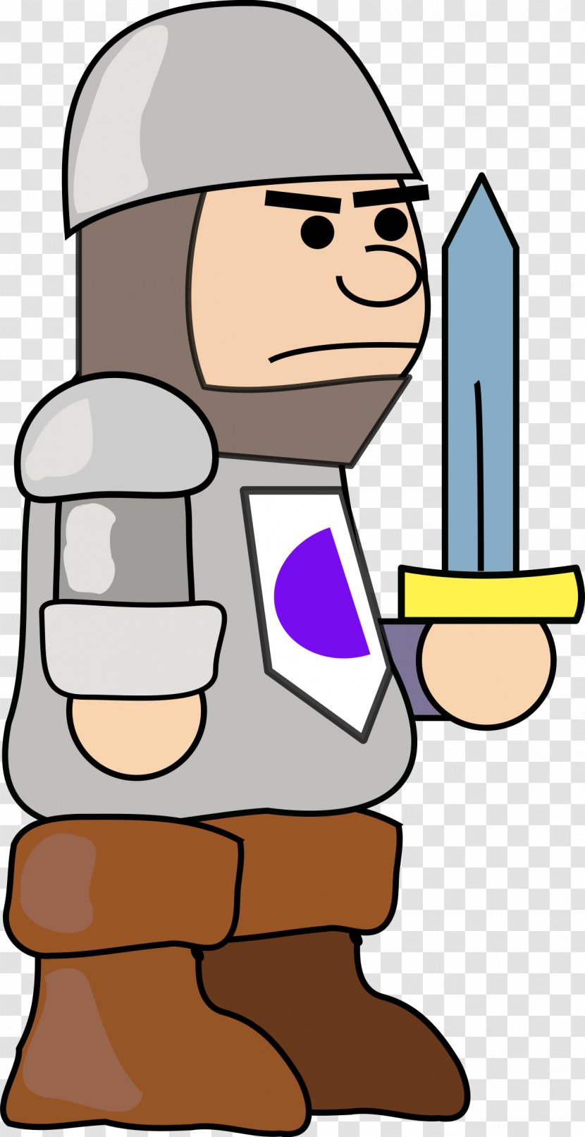 Middle Ages Soldier Knight Clip Art - Cartoon Transparent PNG
