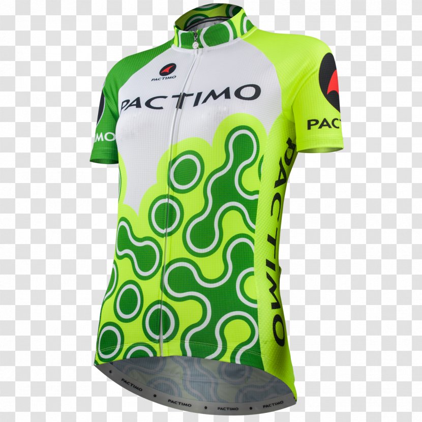 T-shirt Sleeve Green Uniform - Tshirt - Cyclist Front Transparent PNG
