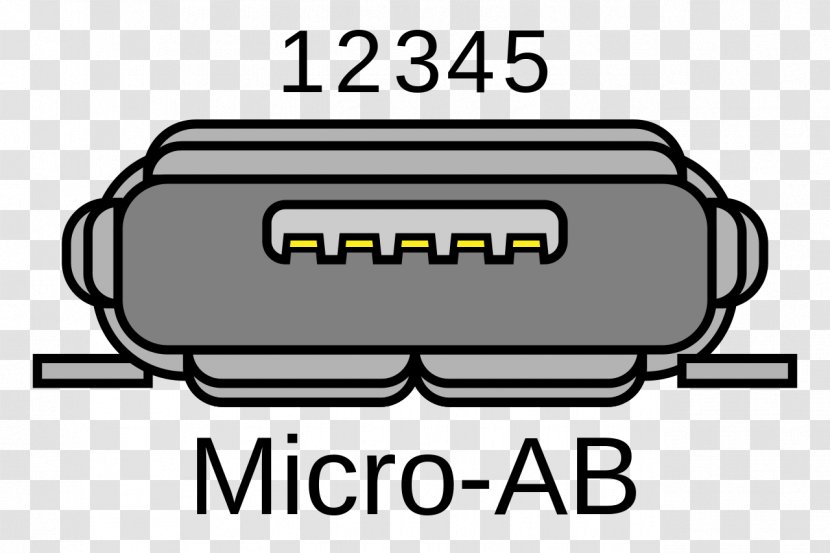 Micro-USB Electrical Connector Serial Communication - Rectangle - USB Transparent PNG
