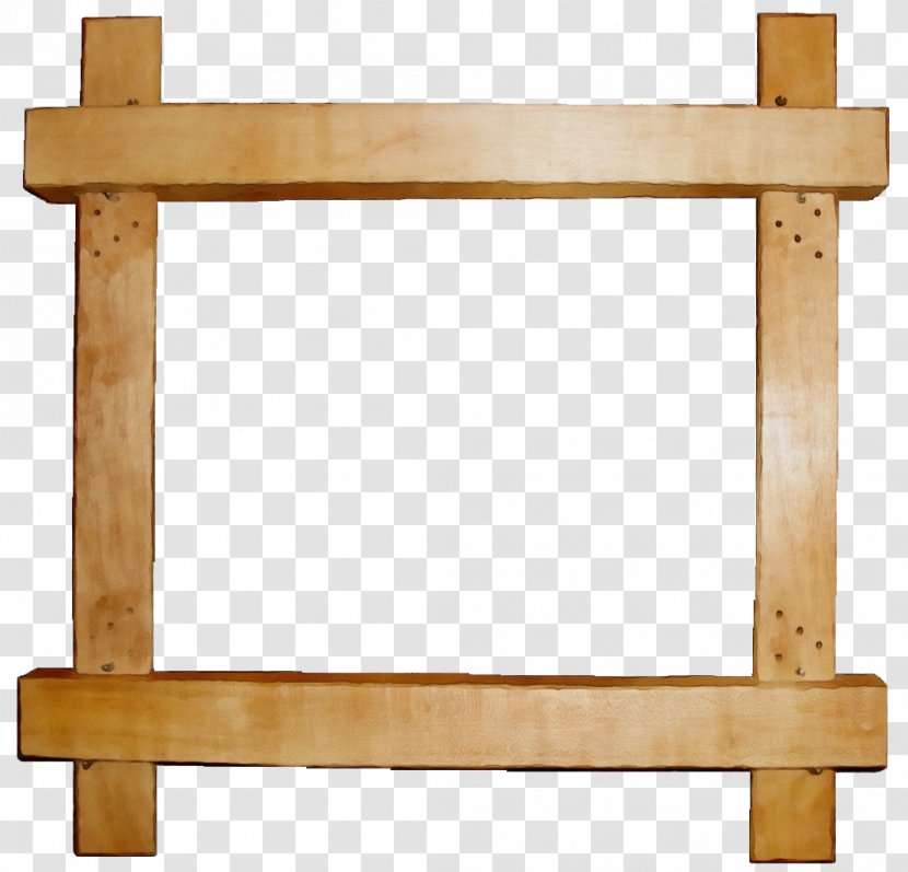 Table Furniture Rectangle Wood - Watercolor Transparent PNG