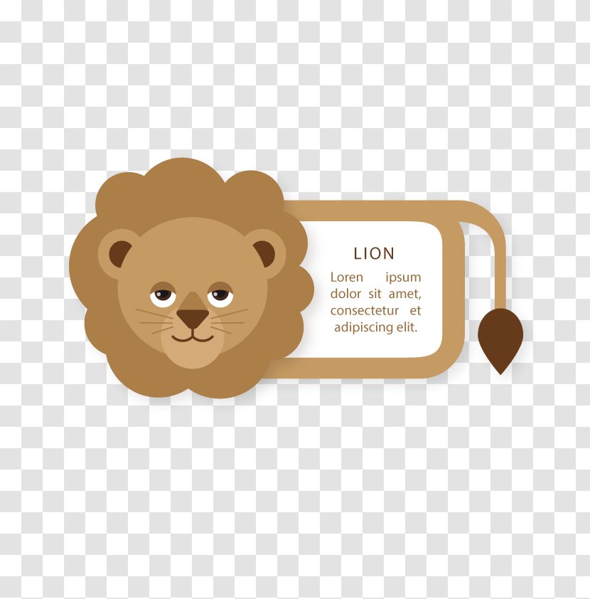 Lion Euclidean Vector Computer File - Cartoon - Label Transparent PNG